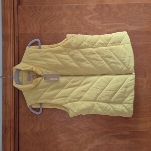 MICHAEL Michael Kors Sunshine Yellow Quilted Vest, size M